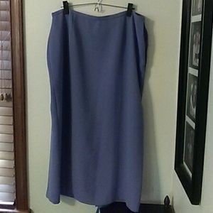 Periwinkle blue Karen Scott straight skirt